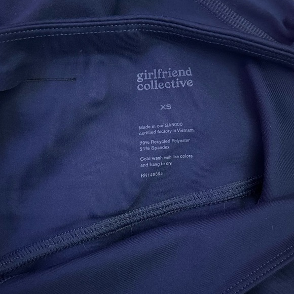 Girlfriend Collective Compressive High Waisted Athletic Legging / Midnight XS - Picture 7 of 10